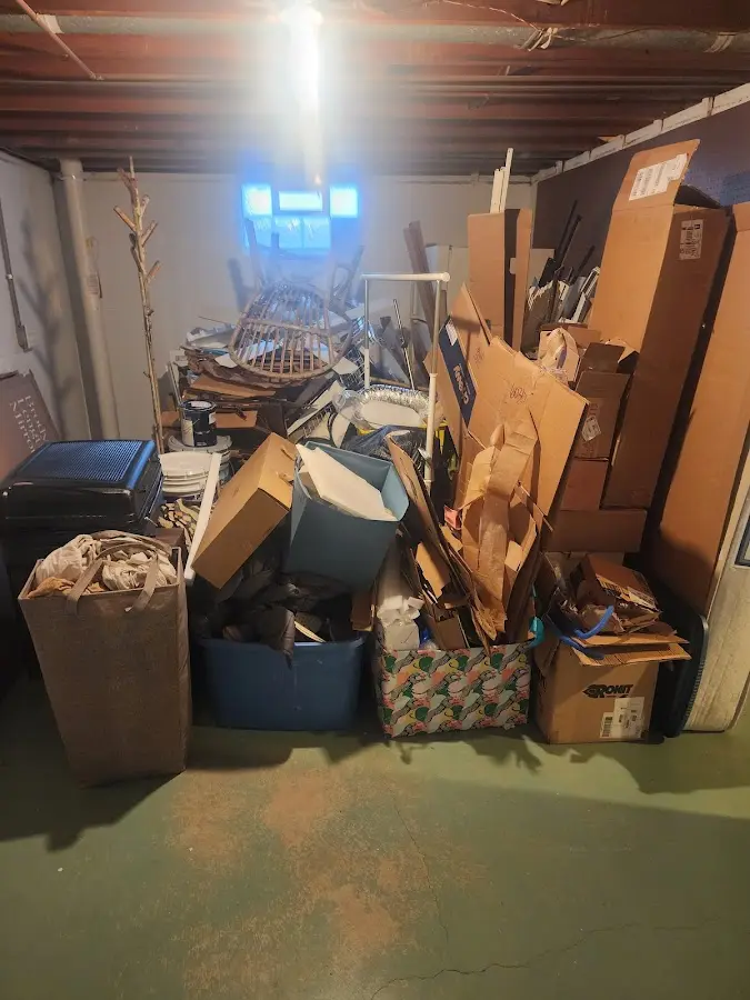 Roll-off dumpster container at job site for 15 Yard Dumpster Rental in Douglas